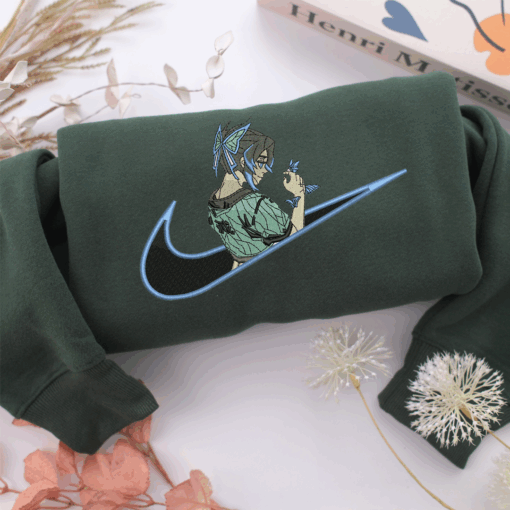Shinobu Kocho Swoosh v2 Nike Embroidered Sweatshirt, Nike Movie Inspired, Best Gifts Idea For Him Her - Image 3