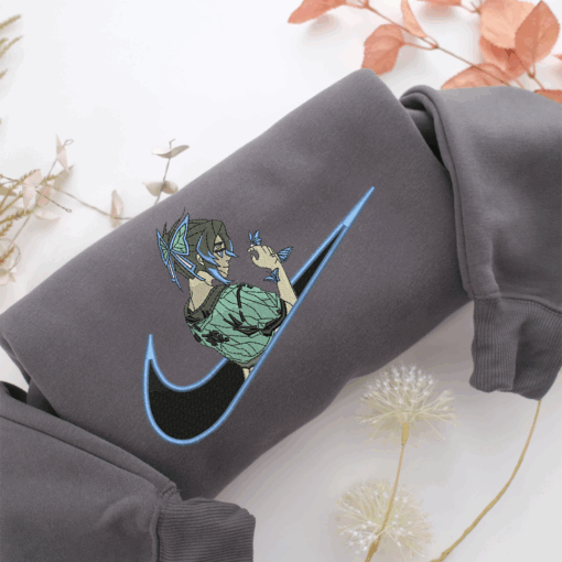 Shinobu Kocho Swoosh v2 Nike Embroidered Sweatshirt, Nike Movie Inspired, Best Gifts Idea For Him Her - Image 4