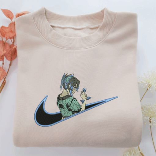 Shinobu Kocho Swoosh v2 Nike Embroidered Sweatshirt, Nike Movie Inspired, Best Gifts Idea For Him Her