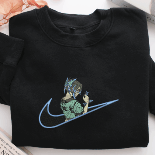 Shinobu Kocho Swoosh v2 Nike Embroidered Sweatshirt, Nike Movie Inspired, Best Gifts Idea For Him Her - Image 2