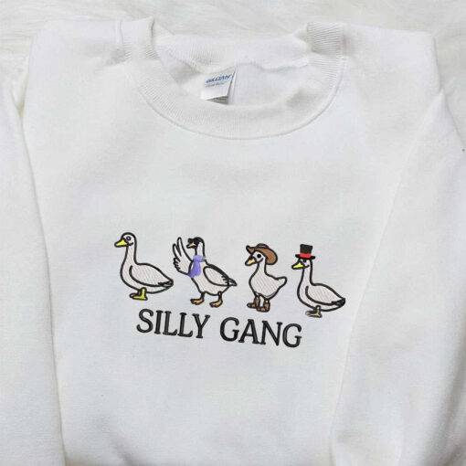 Silly Gang Embroidered Shirt Animal Embroidered Shirt Funny Embroidered Shirt