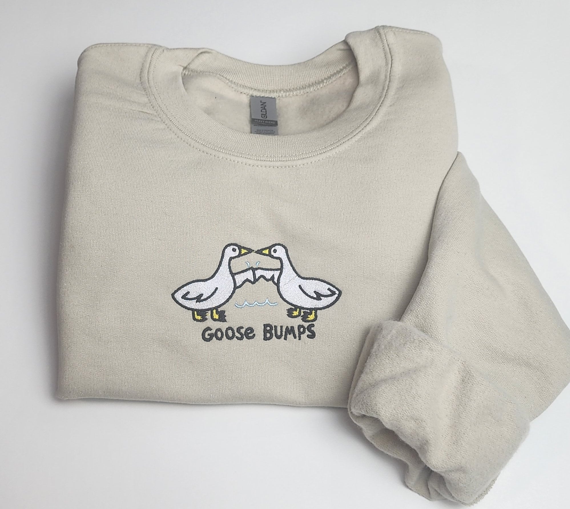 Silly Goose Bumps Embroidered Sweatshirt, Silly Goose Sweatshirt, Embroidered Gifts