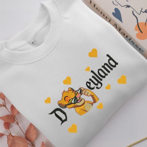 Simba Disneyland Embroidery, Disneyland Embroidered Sweatshirt, Movie Disney Inspired, Best Gifts Idea For Him Her - Image 2
