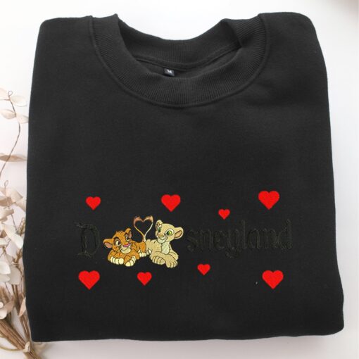 Simba & Nala Disneyland Embroidery, Disneyland Embroidered Sweatshirt, Movie Disney Inspired, Best Gifts Idea For Him Her - Image 5