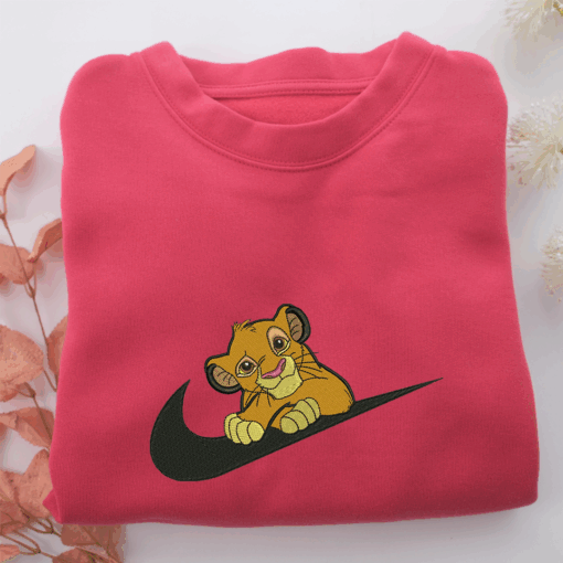 Simba Swoosh Nike Embroidered Sweatshirt, Nike Movie Inspired, Best Gifts Idea For Him Her - Image 5