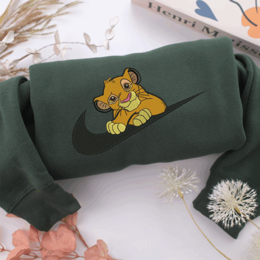 Simba Swoosh Nike Embroidered Sweatshirt, Nike Movie Inspired, Best Gifts Idea For Him Her - Image 3