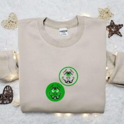 Smile Logo Embroidered Shirt Custom Embroidered Sweatshirt Best Gift Ideas For Family