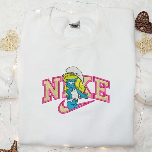 Smurfette Cartoon Embroidered Shirt Best Gift Idea For Family