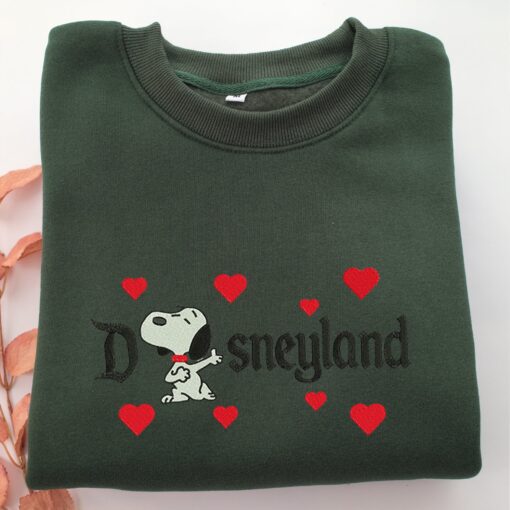 Snoopy Disneyland Embroidery, Disneyland Embroidered Sweatshirt, Movie Disney Inspired, Best Gifts Idea For Him Her - Image 3