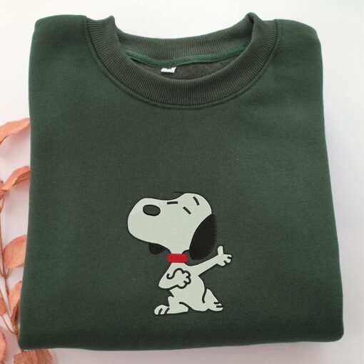 Snoopy Embroidery, Disneyland Embroidered Sweatshirt, Movie Disney Inspired, Best Gifts Idea For Him Her - Image 3