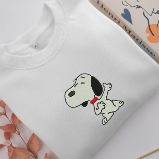 Snoopy Embroidery, Disneyland Embroidered Sweatshirt, Movie Disney Inspired, Best Gifts Idea For Him Her - Image 2