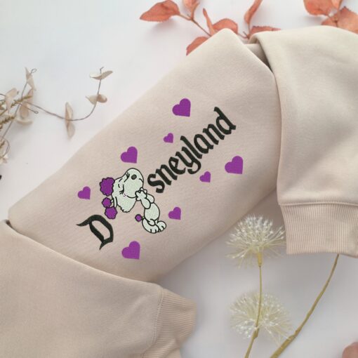 Snoopy Wife Disneyland Embroidery, Disneyland Embroidered Sweatshirt, Movie Disney Inspired, Best Gifts Idea For Him Her