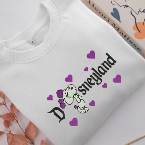 Snoopy Wife Disneyland Embroidery, Disneyland Embroidered Sweatshirt, Movie Disney Inspired, Best Gifts Idea For Him Her - Image 2
