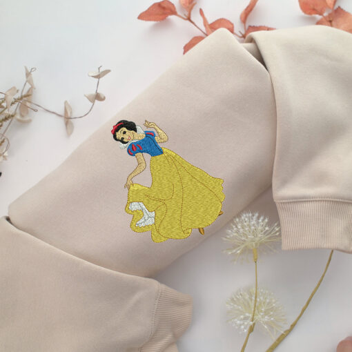 Snow White Embroidery, Disneyland Embroidered Sweatshirt, Movie Disney Inspired, Best Gifts Idea For Him Her