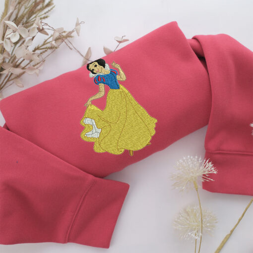 Snow White Embroidery, Disneyland Embroidered Sweatshirt, Movie Disney Inspired, Best Gifts Idea For Him Her - Image 4