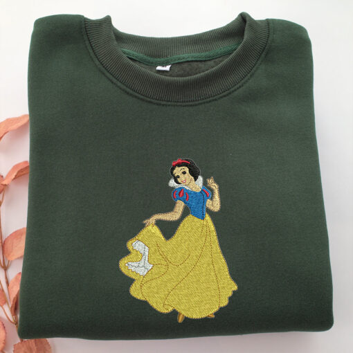 Snow White Embroidery, Disneyland Embroidered Sweatshirt, Movie Disney Inspired, Best Gifts Idea For Him Her - Image 3