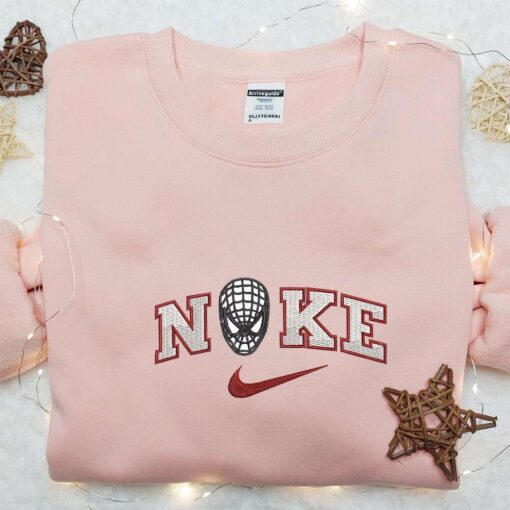 Spider man Head x Nike Embroidered Sweatshirt Marvel and DC Comics Embroidered Shirt The Best Gift
