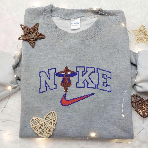 Spider Man x Nike Embroidered Sweatshirt Nike Inspired Embroidered Shirt Best Gifts for Family