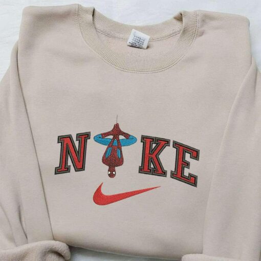 Spider Man x Nike Embroidered Sweatshirt Spider Man No Way Home Embroidered Shirt Nike Inspired Embroidered Shirt 1