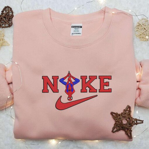 Spider Man x Nike Embroidered Sweatshirt Spider Man No Way Home Embroidered Shirt Nike Inspired Embroidered Shirt 2