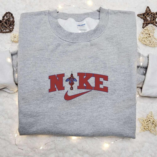 Spider Man x Nike Movie Embroidered Hoodie Marvel Comics Embroidered Shirt Best Gift Ideas for Family