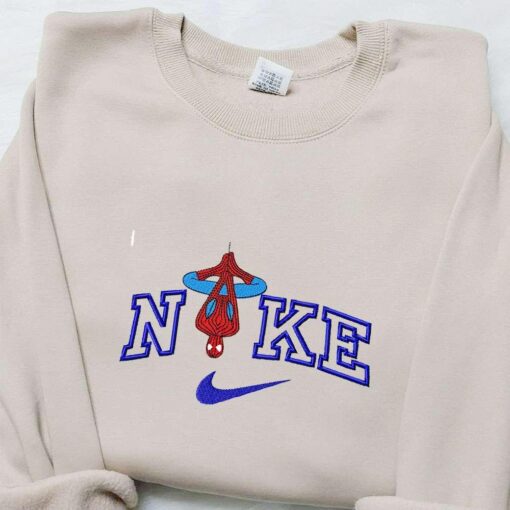 Spider Man x Nike Movie Embroidered Shirt Marvel Cinematic Universe Embroidered T shirt Best Gift Ideas for Family