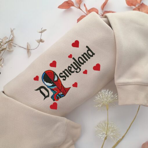 Spider Venom Disneyland Embroidery, Disneyland Embroidered Sweatshirt, Movie Disney Inspired, Best Gifts Idea For Him Her