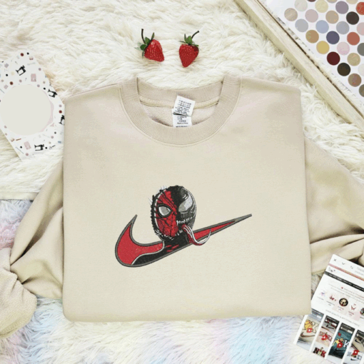 Spiderman Venom Marvel Movie Characters Embroidered Shirt, Best Gift For Fans
