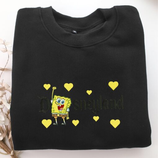 SpongeBob Disneyland Embroidery, Disneyland Embroidered Sweatshirt, Movie Disney Inspired, Best Gifts Idea For Him Her - Image 5