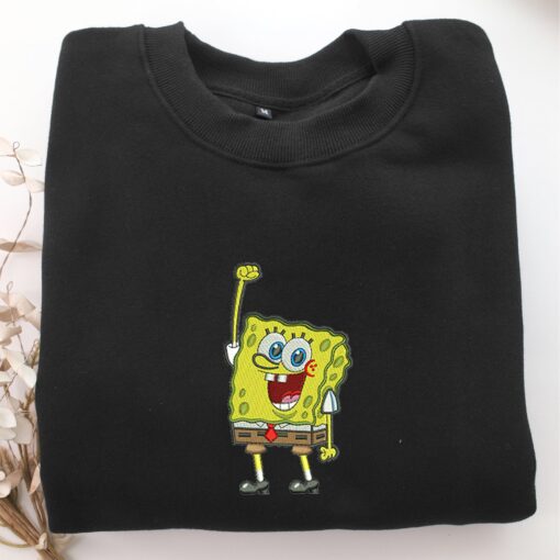 SpongeBob Embroidery, Disneyland Embroidered Sweatshirt, Movie Disney Inspired, Best Gifts Idea For Him Her - Image 5