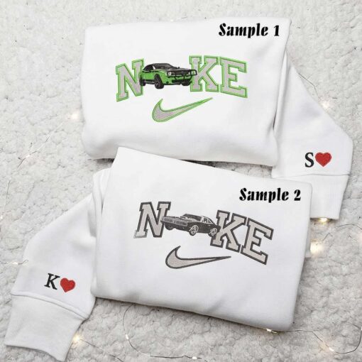 Sport Cars Embroidered Couple Shirts 1