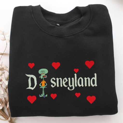 Squidward Disneyland Embroidery, Disneyland Embroidered Sweatshirt, Movie Disney Inspired, Best Gifts Idea For Him Her - Image 5
