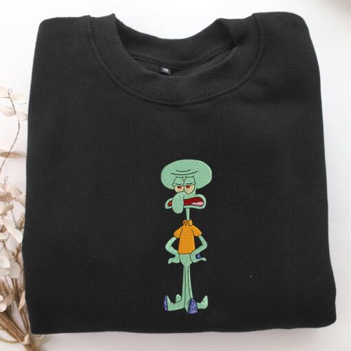 Squidward Embroidery, Disneyland Embroidered Sweatshirt, Movie Disney Inspired, Best Gifts Idea For Him Her - Image 5
