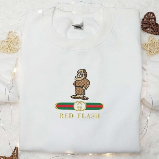 St Francis Red Flash x Gucci Embroidered Shirt NCAA Sports Embroidered Hoodie Best Gift Idea