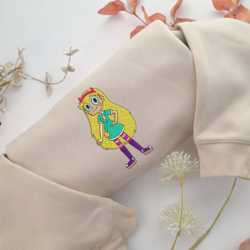 Star Butterfly Embroidery, Disneyland Embroidered Sweatshirt, Movie Disney Inspired, Best Gifts Idea For Him Her