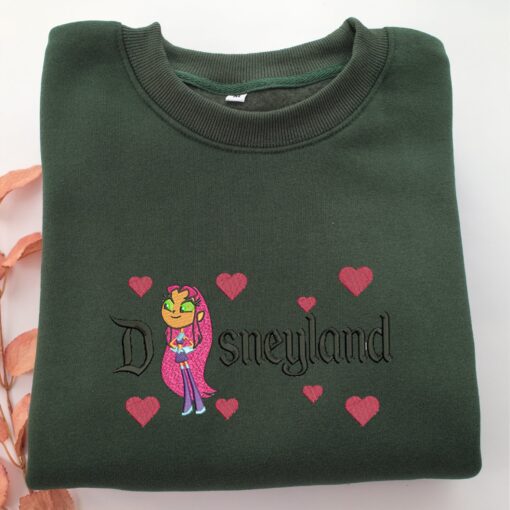 Starfire Disneyland Embroidery, Disneyland Embroidered Sweatshirt, Movie Disney Inspired, Best Gifts Idea For Him Her - Image 3