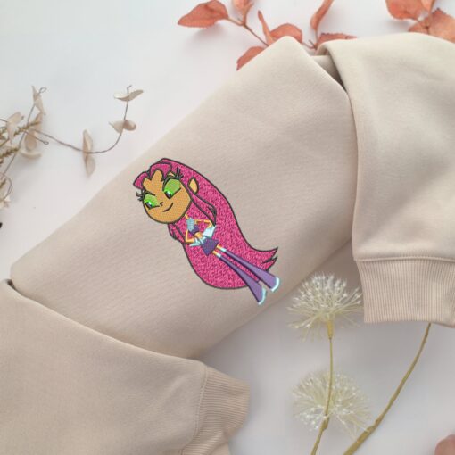 Starfire Embroidery, Disneyland Embroidered Sweatshirt, Movie Disney Inspired, Best Gifts Idea For Him Her