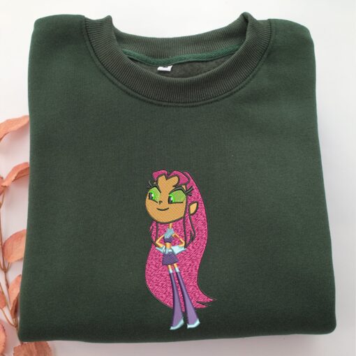 Starfire Embroidery, Disneyland Embroidered Sweatshirt, Movie Disney Inspired, Best Gifts Idea For Him Her - Image 3
