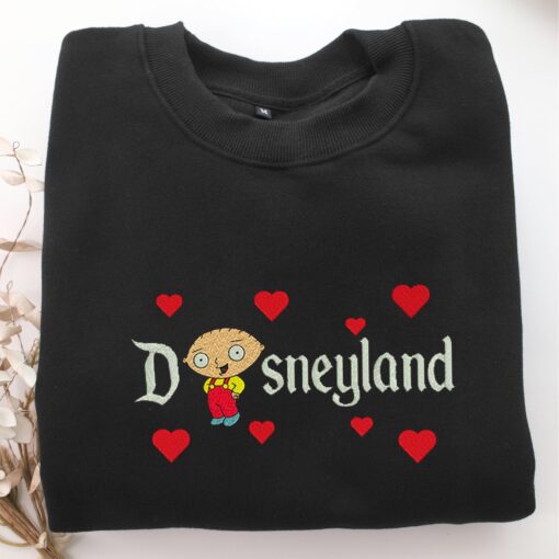 Stewie Griffin Disneyland Embroidery, Disneyland Embroidered Sweatshirt, Movie Disney Inspired, Best Gifts Idea For Him Her - Image 5