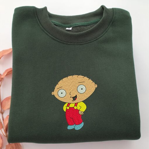 Stewie Griffin Embroidery, Disneyland Embroidered Sweatshirt, Movie Disney Inspired, Best Gifts Idea For Him Her - Image 3