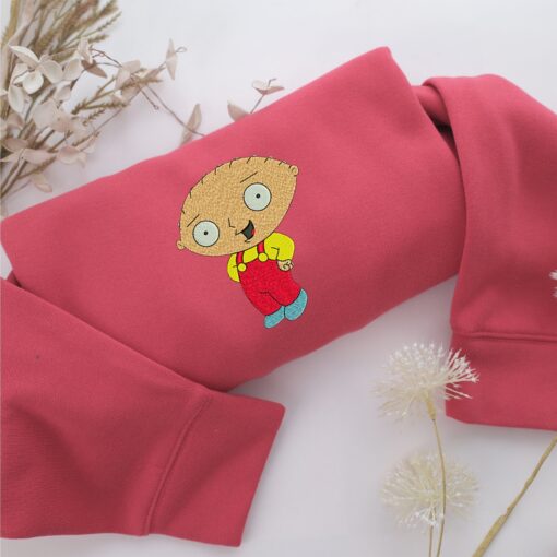 Stewie Griffin Embroidery, Disneyland Embroidered Sweatshirt, Movie Disney Inspired, Best Gifts Idea For Him Her - Image 4