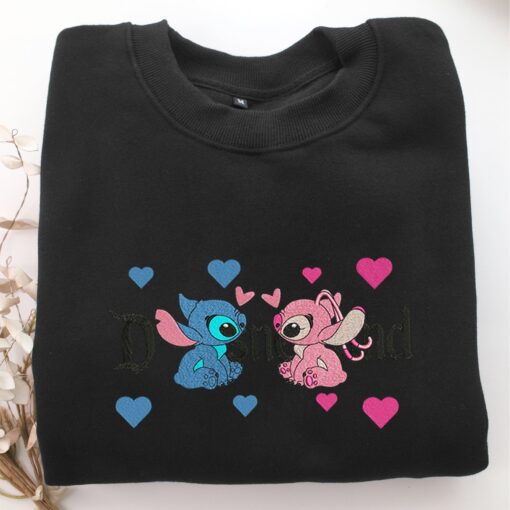 Stitch Angel Disneyland Embroidery, Disneyland Embroidered Sweatshirt, Movie Disney Inspired, Best Gifts Idea For Him Her - Image 5