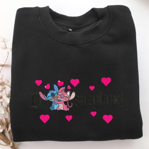 Stitch & Angel Disneyland Embroidery, Disneyland Embroidered Sweatshirt, Movie Disney Inspired, Best Gifts Idea For Him Her - Image 5