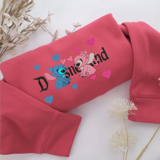 Stitch Angel Disneyland Embroidery, Disneyland Embroidered Sweatshirt, Movie Disney Inspired, Best Gifts Idea For Him Her - Image 4