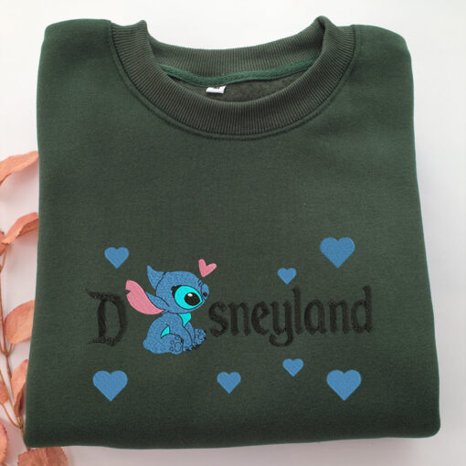 Stitch Disneyland Embroidery, Disneyland Embroidered Sweatshirt, Movie Disney Inspired, Best Gifts Idea For Him Her - Image 3