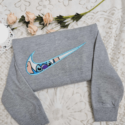 Stitch Eyes Disney Characters Embroidered Shirt