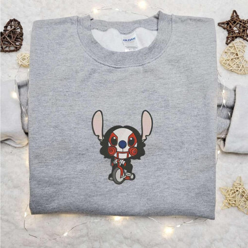 Stitch Jigsaw Embroidered Shirt Disney Characters Embroidered Hoodie Best Halloween Gift Ideas