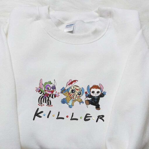 Stitch Killer Gang Halloween Embroidered Shirt