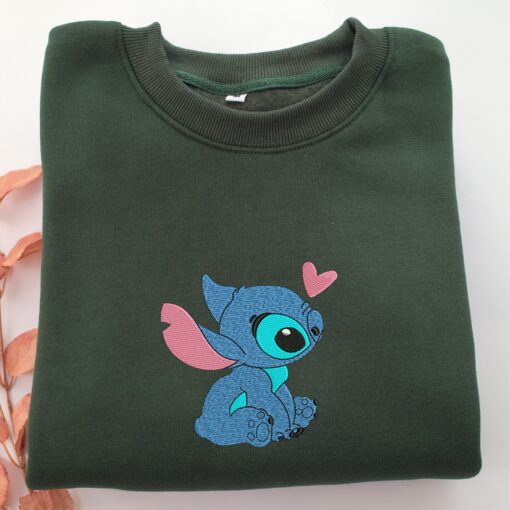Stitch Nike Embroidered Sweatshirt, Nike Movie Inspired, Best Gifts Idea For Him Her - Image 3