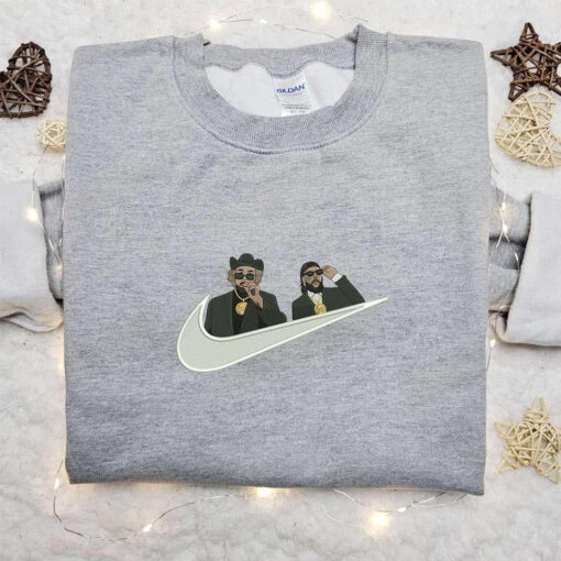 Suicideboys x Nike Swoosh Embroidered Shirt Celebrity Embroidered Hoodie Best Music Gift Idea